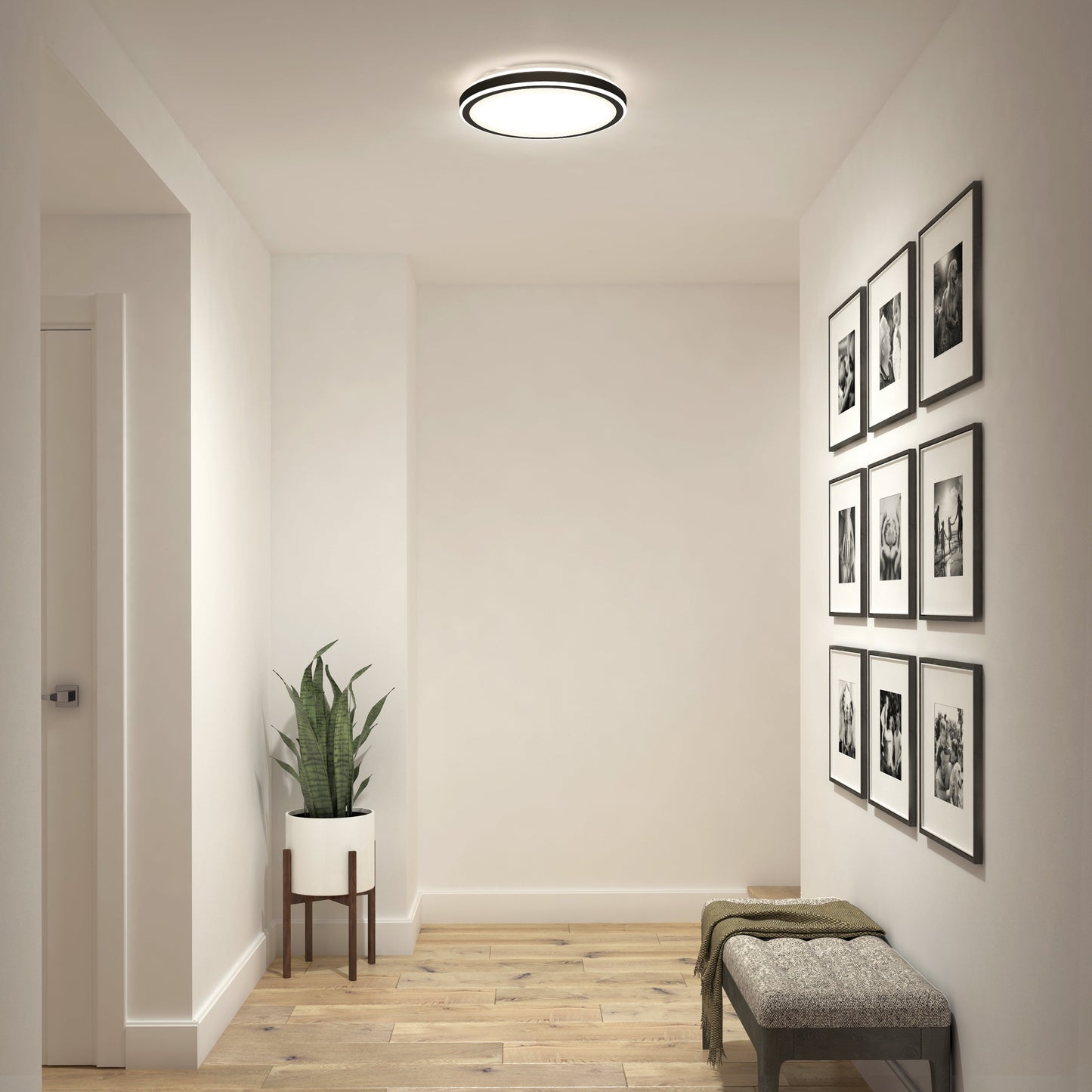 Altitude 15 in. LED modern flush mount light 5 CCT