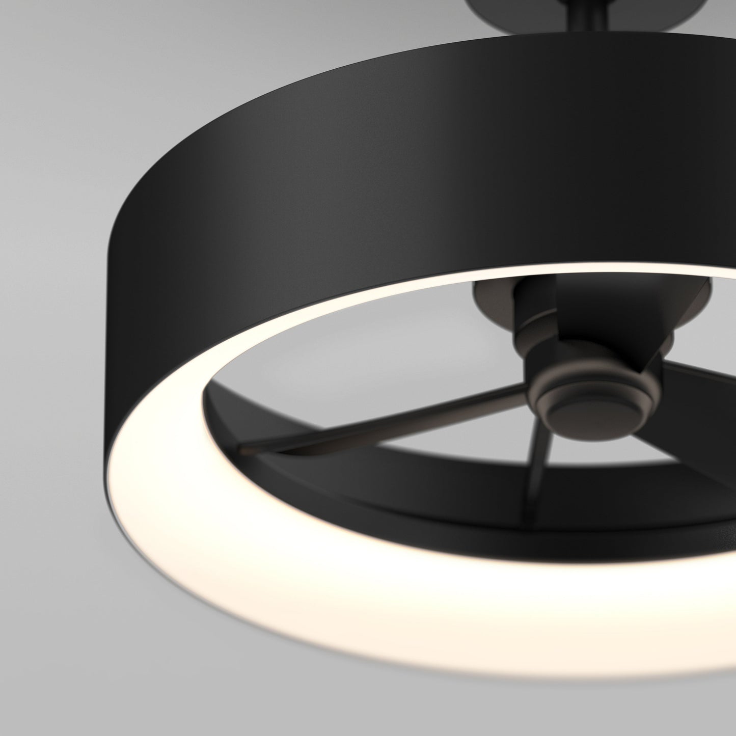 Aiden 24 in. LED modern ceiling fan 3 speeds - with remote