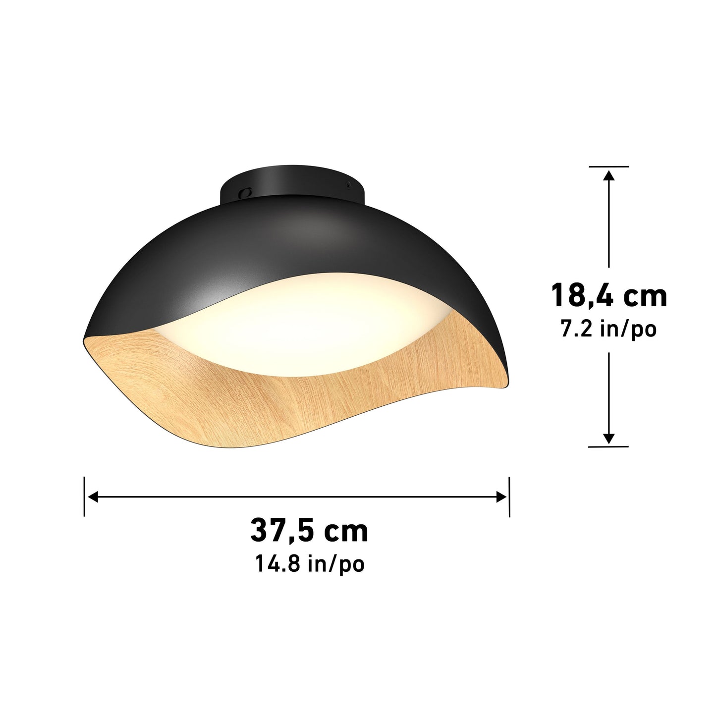 Adara 15 in. LED flush mount light 5 CCT