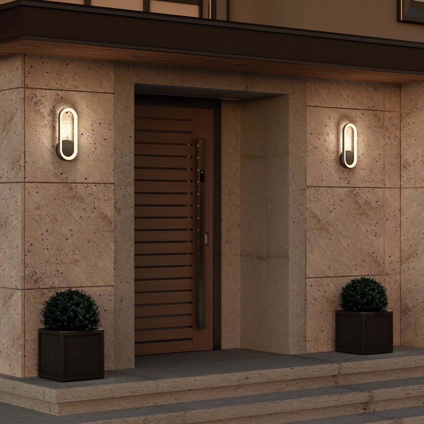 Aiden modern LED indoor-outdoor wall light 5 CCT