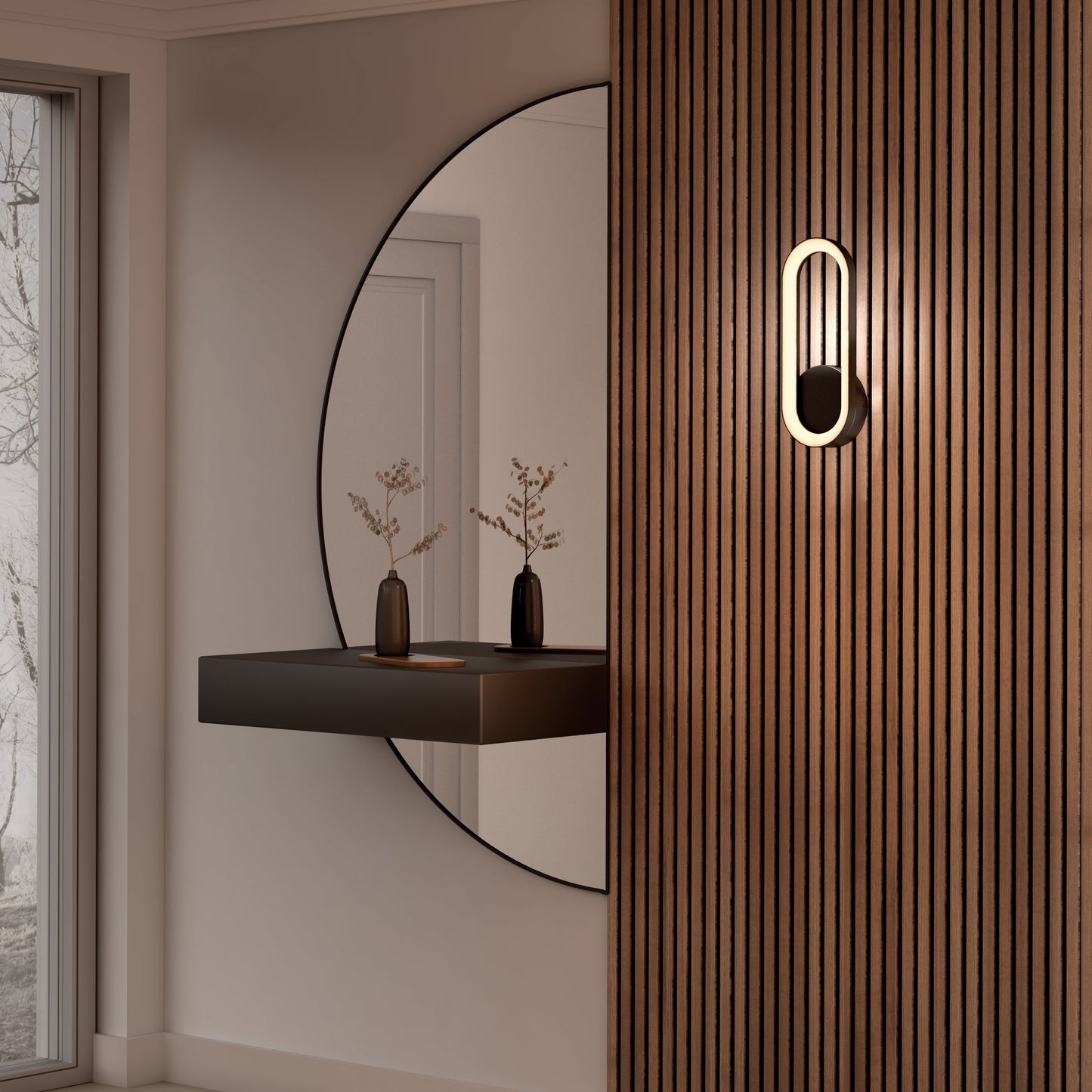 Aiden modern LED indoor-outdoor wall light 5 CCT