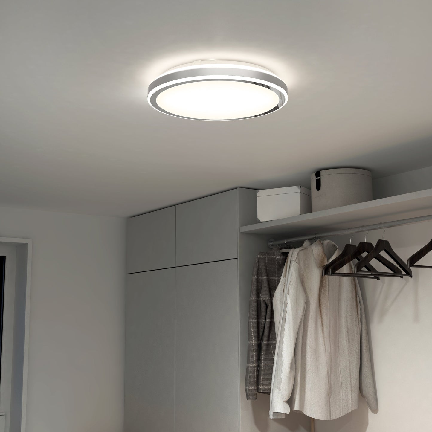 Altitude 15 in. LED modern flush mount light 5 CCT