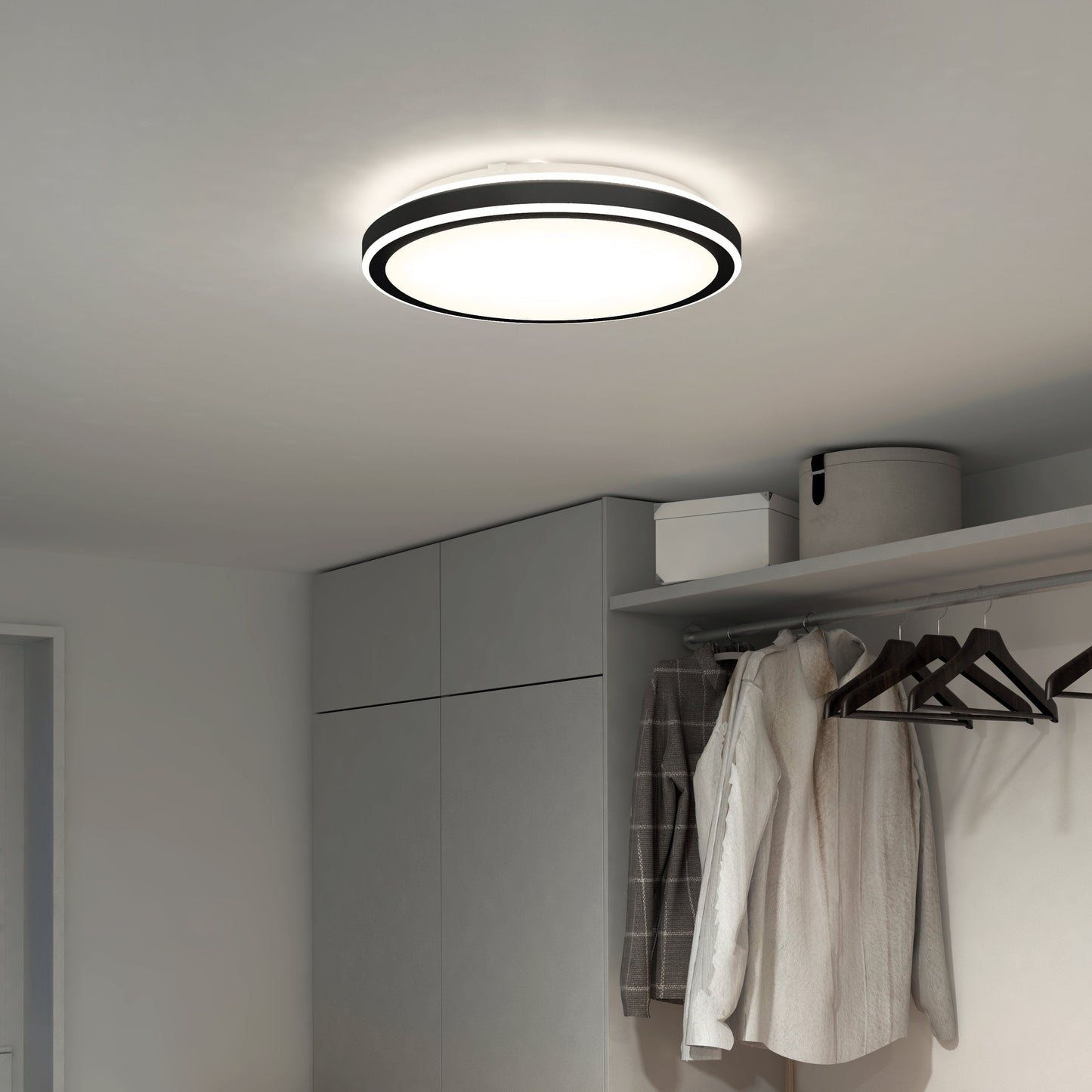Altitude 15 in. LED modern flush mount light 5 CCT