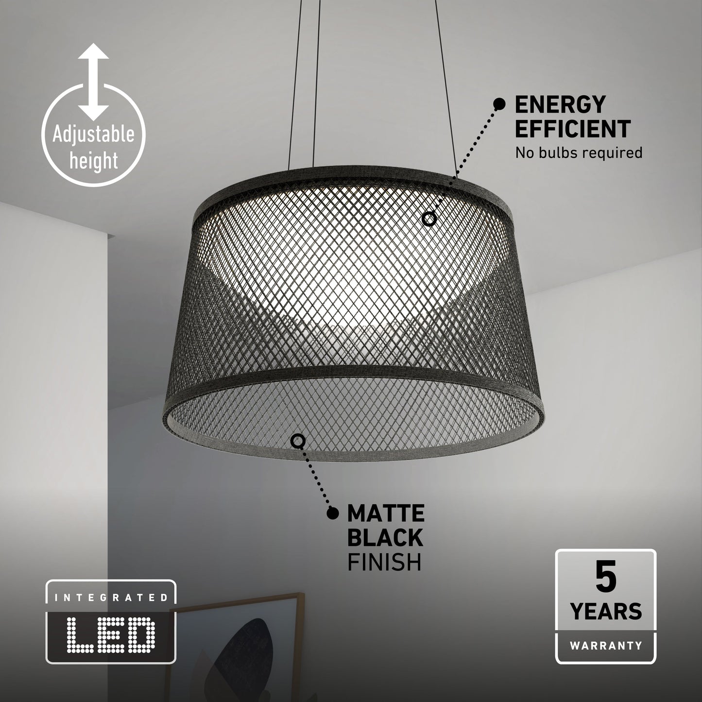 Adrian LED pendant light 3 CCT