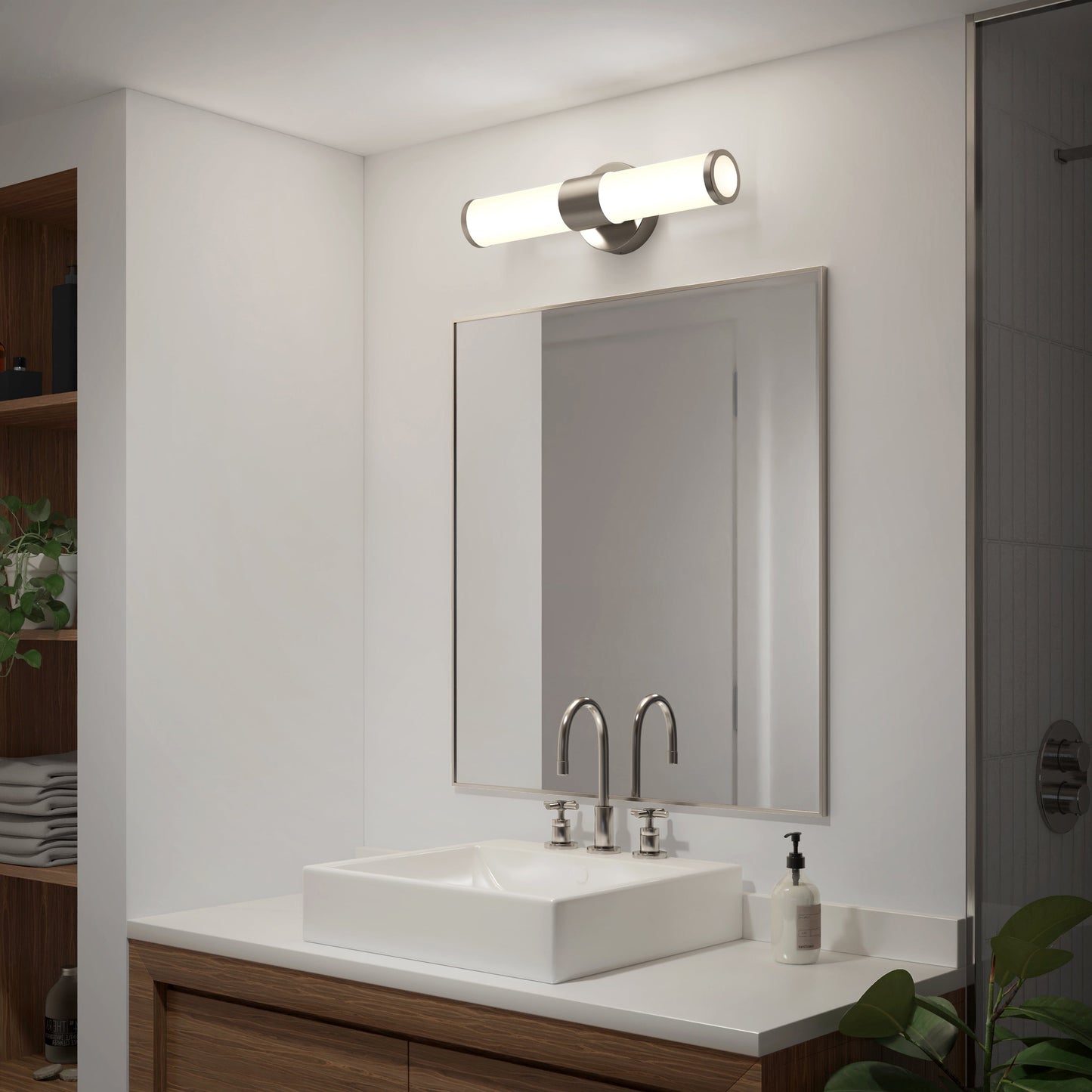 Adina 18-in (46 cm) Integrated LED 3 CCT Vanity Light Bar for Bathroom
