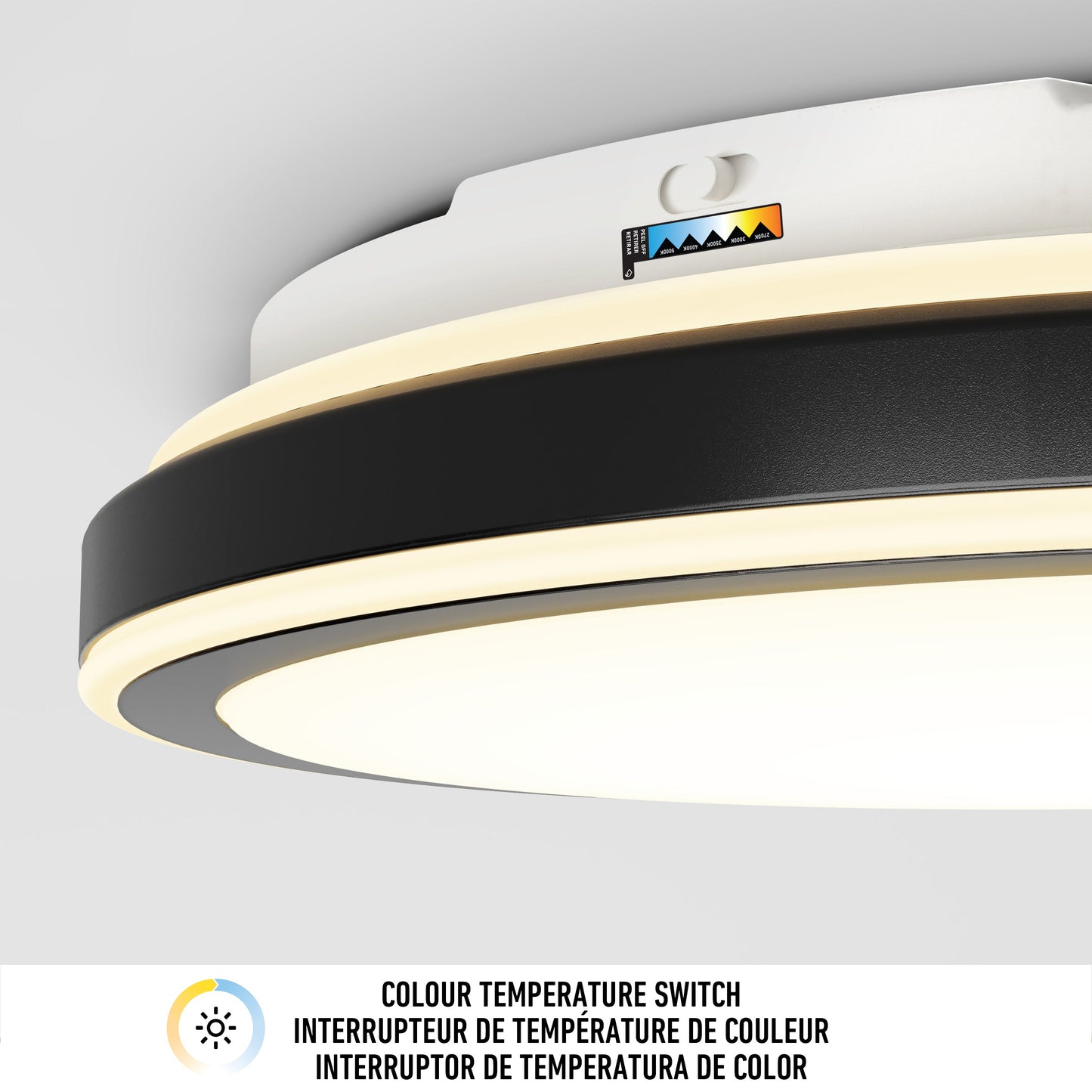 Altitude 15 in. LED modern flush mount light 5 CCT