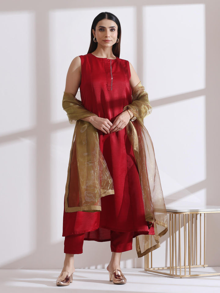 Dhiyona ST 1 Pc Dupatta - Golden Dual Shade Glass Tissue Dupatta