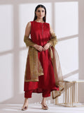 Dhiyona ST 1 Pc Dupatta - Golden Dual Shade Glass Tissue Dupatta
